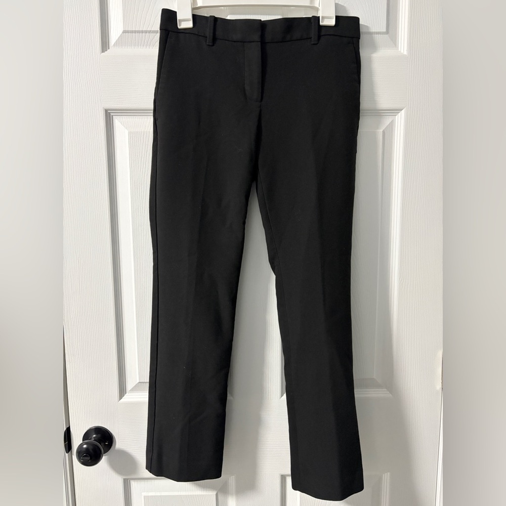 Ann Taylor Black Mid-Rise Trousers (Size 2 Petite)